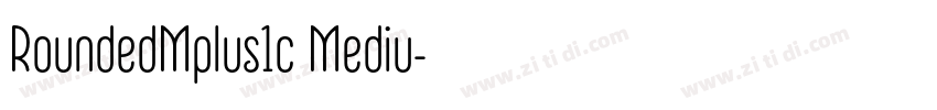 RoundedMplus1c Mediu字体转换